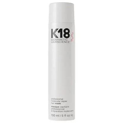 150ml K18 Leave-In Molecular Hair Mask Original Repair Molecular Hair Damaged Dry Frizzy 4 Minutes Treatment Moisturize